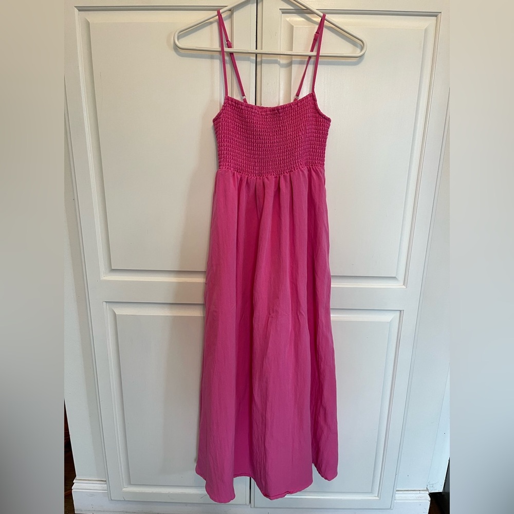 Z Supply Beachside Midi Dress Pink New - Picture 2 of 6